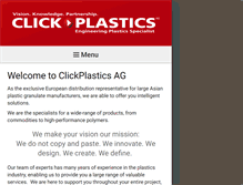 Tablet Screenshot of clickplastics.com